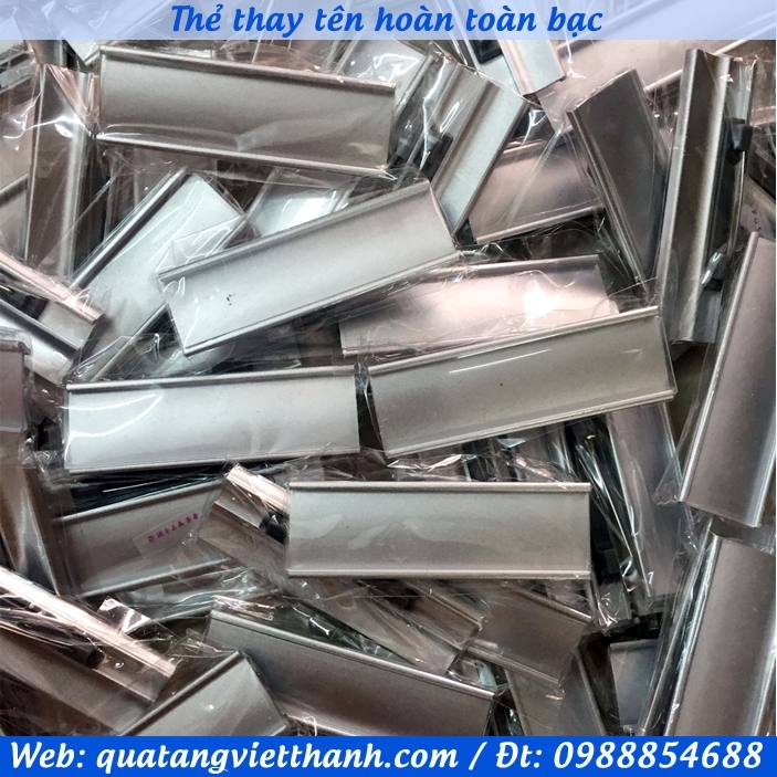 Phôi thẻ thay tên hoàn toàn bạc
